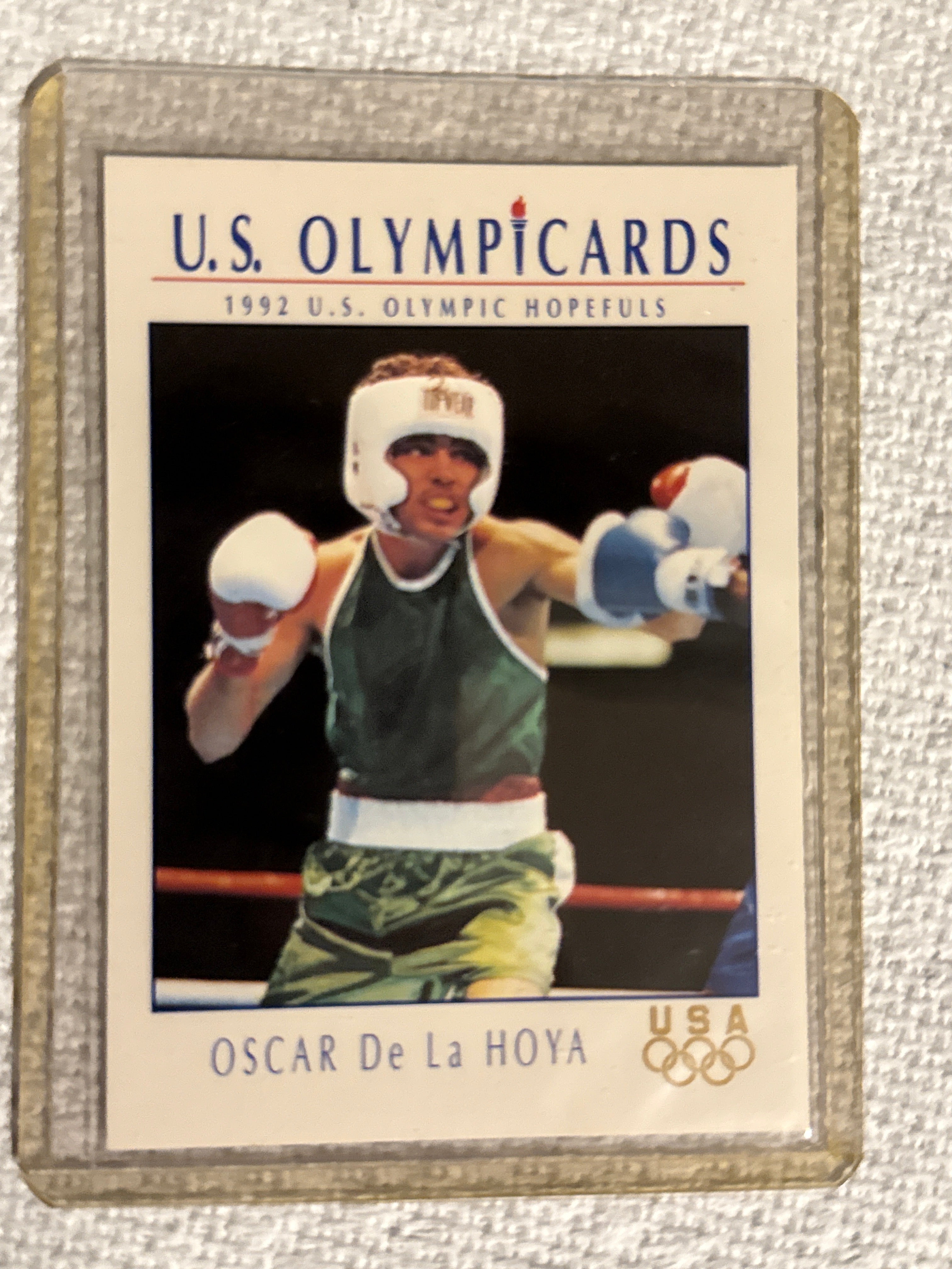 1992 U.S. Olympic Hopefuls Oscar De La Hoya #23 Rookie Card | USA Olympicards Boxing